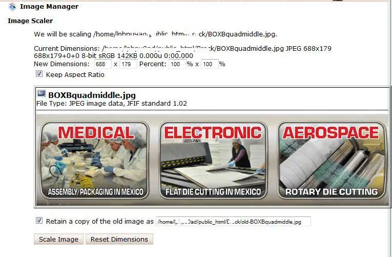 Cpanel resize images 